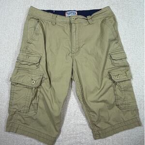WearFirst Men 30 Khaki Cargo Shorts Casual Utility Outdoor Hiking Walking